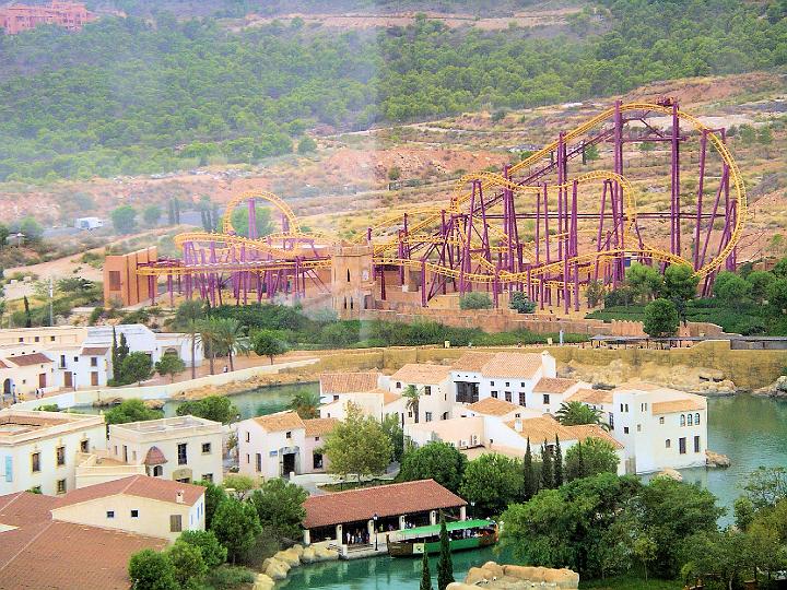 IMGP7589.JPG - View taken from the new 'Infinnito viewing tower' ride, Terra Mitica Theme Park